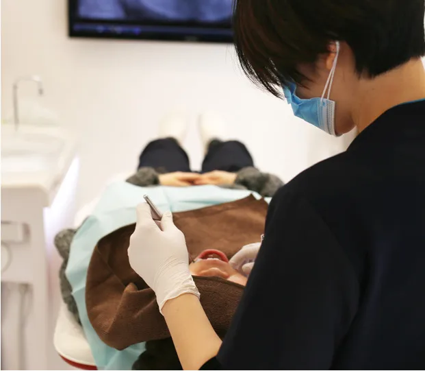 口腔内清掃を含む経過観察